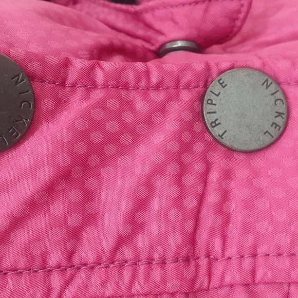 BARBIE Pink Waterproof Jacket FIVE Fifty FIVE Down Puffer Snow & Ski Hood 14 M - Picture 3 of 14